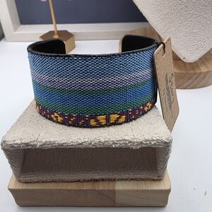 Colorful Woven Women's Cuff Bracelet (1283)